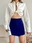Gabardin Fermuarlı Şort Etek S24906 1