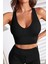 Fırsat Byr Kadın Siyah Derin Göğüs Dekolteli Şık Crop Top Bluz Yeni 1