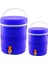Toros 2li Set=14+6lt Yuvarlak Termos Mavi Plastik Musluklu - Taşıma Kulplu BRKT-501575 1