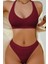 Kadın Bordo Seamless Tanga Sütyen Takım 1