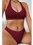 Kadın Bordo Seamless Tanga Sütyen Takım 3