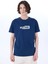 Bisiklet Yaka Baskılı Lacivert Erkek T-Shirt M5SM-TST1304 3