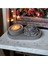 Stantlı Beton Mum Mumluk ve Gül (Tealight Hediyeli) 1