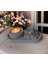 Stantlı Beton Mum Mumluk ve Gül (Tealight Hediyeli) 2