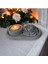 Stantlı Beton Mum Mumluk ve Gül (Tealight Hediyeli) 4