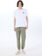 Bisiklet Yaka Baskılı Beyaz Erkek T-Shirt M5SM-TST1844 2