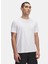 1389802-100 Ua Launch Elıte Shortsl Yuvarlak Yaka Fitted Beyaz Erkek T-Shirt 1