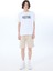 Bisiklet Yaka Baskılı Beyaz Erkek T-Shirt M5SM-TST1291 2