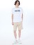 Bisiklet Yaka Baskılı Beyaz Erkek T-Shirt M5SM-TST1291 3