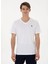 V Yaka Beyaz Erkek T-Shirt GTS02 1