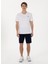 V Yaka Beyaz Erkek T-Shirt GTS02 4