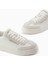 Beyaz - Siyah Kadın Sneaker XDX181 4