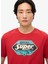 Bisiklet Yaka Kırmızı Erkek T-Shirt M1012136A-32I_GASOLINE Graphıc Rela 3