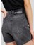 Jeans Yüksek Bel Normal Antrasit Kadın Denim Şort A2W10040 3