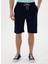 Lacivert Lastikli Bel Regular Fit Erkek Sweat Şort Marko 2