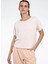 Lc 9045 Rela Tee Bej Yuvarlak Yaka Regular Fit Kadın T-Shirt 1