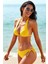 Kadın Sarı Belden, Boyundan Bağlamalı ve Ayarlanabilir Külotlu Üçgen Bikini Mayo Takımı 3