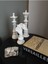 3'lü Set Dekoratif Satranç Biblo Takımı, Satranç Heykel Set, Chess Set, Şah Vezir At Dekoratif Bibl 2
