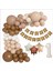 Kraft Gold Banner 1 Yaş Folyo Yıldızlı 30 Balon Konsept Doğum Günü Seti 1