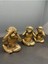 Dekoratif Polyester Üç Maymun Biblo Gold Eskitme 3