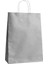 Büküm Saplı Kraft Kağıt Karton Hediyelik Çanta Poşet Torba - Gri - 31X41 Cm. - 75 Adet 3