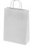 Büküm Saplı Kraft Kağıt Karton Hediyelik Çanta Poşet Torba - Gri - 31X41 Cm. - 75 Adet 4