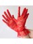 Kırmızı Dantelli Eldiven Yetişkin 1