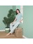 Over Sleep 1859 Kadın Kısa Kol Uzun Alt Yazlık Modal Pijama Takım 1