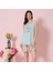 Over Sleep 1956 Kadın Şortlu Yazlık Viskon Pijama Takım 1