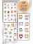 3 Lü Kawaii Sticker Set 40 + Çıkartma - Telefon Laptop Notebook Tablet Defter Matara Stiker Etiket 1