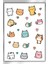 3 Lü Kawaii Sticker Set 40 + Çıkartma - Telefon Laptop Notebook Tablet Defter Matara Stiker Etiket 5