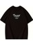 Thousand Baskılı Oversize Bisiklet Yaka T-Shirt - Siyah 2