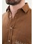Desenli Slim Fit Uzun Kollu Keten Erkek Gömlek 3