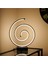 Salyangoz LED Abajur - Siyah - 43 cm 5