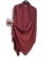Silk Andcashmere S- M- L Uyumlu Bordo Triko Asimetrik Şal Hırka 3