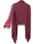 Silk Andcashmere S- M- L Uyumlu Bordo Triko Asimetrik Şal Hırka 5