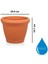 SO-HS01 Plastik Hasır Desenli Dekoratif Saksı 3.3 Litre No 1 3