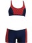 24161-1 Kız Çocuk Desenli Freeset Şortlu Bikini 1