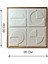 Minimalist Dekorasyon Için 3D Kum Dokulu Soyut Sanat Tablosu, Evinize Derinlik KATIN-90X90-BEYAZ-T3D4-4021 2
