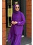 Pantolonlu Takım 25S3012 Mor 3