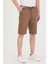Erkek Slim Fit Keten Chino Şort 3