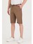 Erkek Slim Fit Keten Chino Şort 4