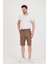 Erkek Slim Fit Keten Chino Şort 2