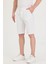 Erkek Slim Fit Keten Chino Şort 5