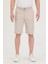 Erkek Slim Fit Keten Chino Şort 1