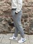 6649 Erkek Likralı Slim Fit Beli Lastikli Ipli Çelik Kumaş Rahat Jogger 1