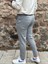 6649 Erkek Likralı Slim Fit Beli Lastikli Ipli Çelik Kumaş Rahat Jogger 7