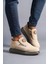 SLW161 Hippo Bağcıksız Süet Erkek Günlük Sneaker Ayakkabı Sgt - Bej 1