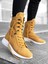 BA0600 Bağcıklı Camel Sarı Boksör Unisex Spor Postal Bot 2