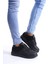 SLW151 Boost Bağcıklı Cilt Süet Erkek Günlük Sneaker Ayakkabı Csst - Siyah 1
